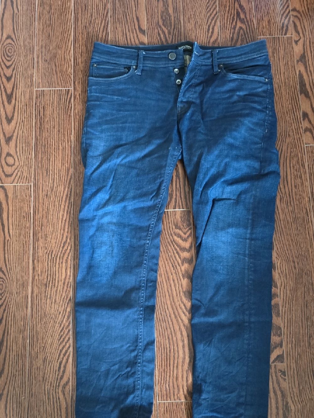 Jack and Jones Slim Fit Jeans - Dark Blue Denim